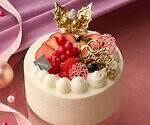 銀座三越「いちご＆クリーム」主役の25年クリスマスケーキ、“濃厚＆真っ白果肉”の苺ショートなど｜写真1