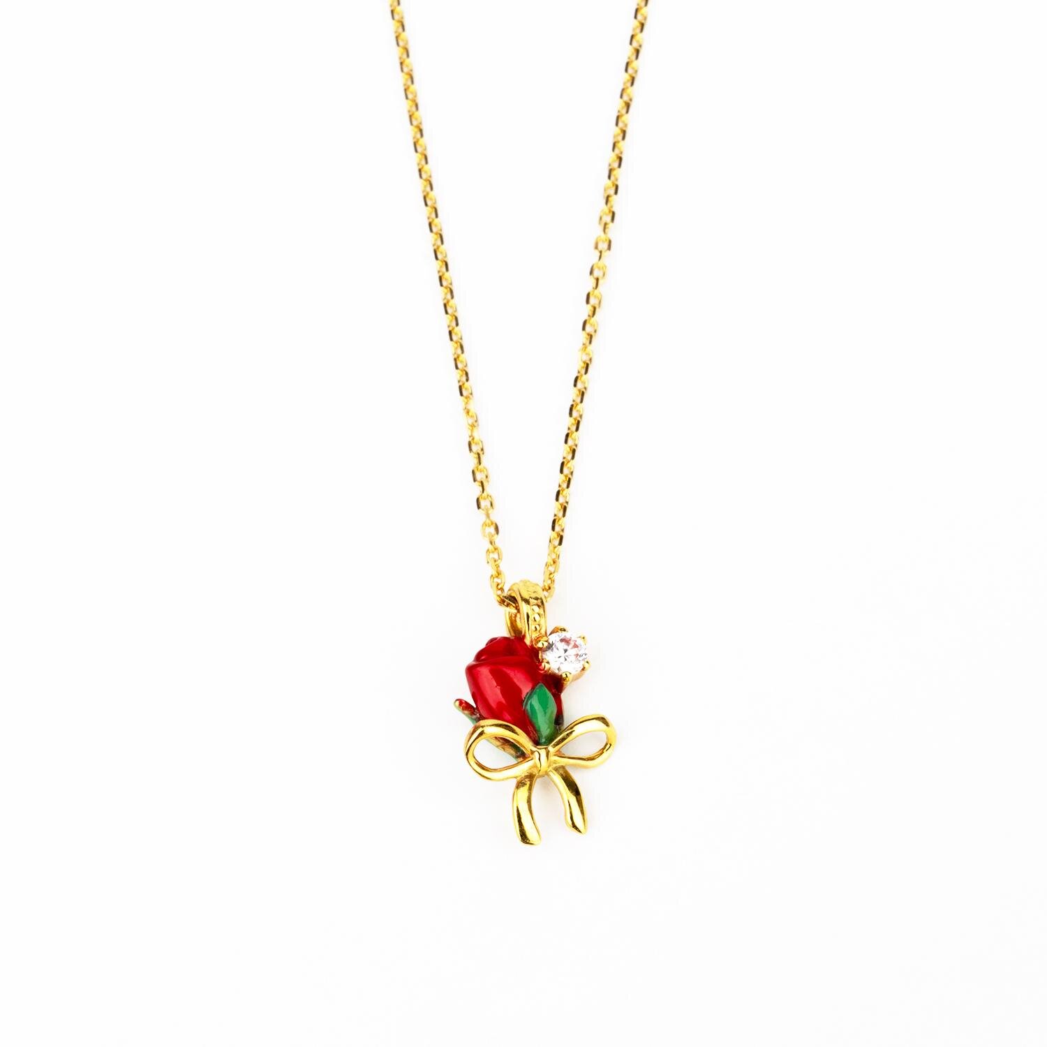 リボンフローラル ネックレス 27,500円