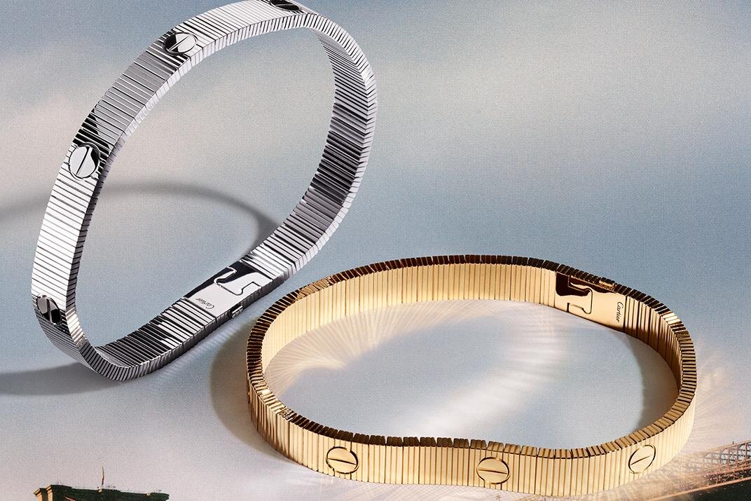 カルティエ「ラブ アンリミテッド」ゴールドリンク連なるブレスレットに“ビス”モチーフ