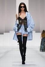 ドルチェ＆ガッバーナ 2026年春夏ウィメンズコレクション - ドレスのように着飾るパジャマルック｜写真48