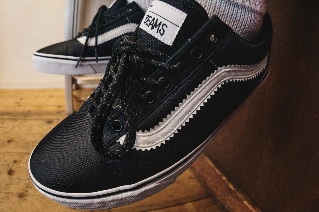 Vans×ビームス“ナイロン”アッパーのスニーカー、80～90'sのジャージから着想