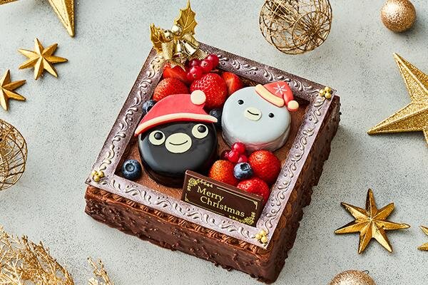 Suicaのペンギン ガトーショコラ クリスマスアート 7,000円、会員価格 6,300円(横15cm×縦15cm)