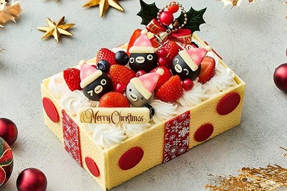 ホテルメトロポリタン「Suicaのペンギン」25年クリスマス、プレゼントボックス型ショートケーキなど