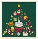 フェイラー“ケーキ＆ジュエリー”のクリスマスツリー柄ハンカチ、銀座和光限定で｜写真3