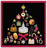 フェイラー“ケーキ＆ジュエリー”のクリスマスツリー柄ハンカチ、銀座和光限定で｜写真2