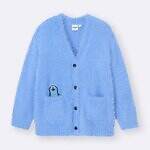 GU×パペットスンスン、ふわふわブルーのカーディガンや“スンスン”ぬいぐるみ型ポーチなど｜写真1