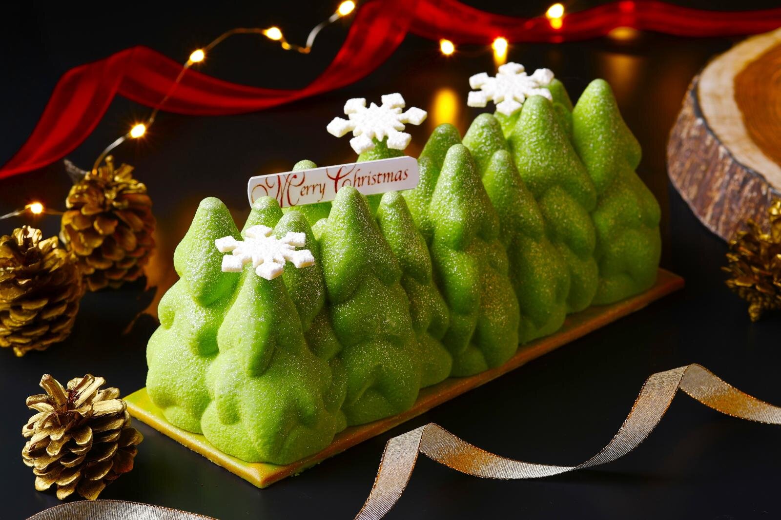 “モミの木”や“もこもこ”雪だるまのクリスマスケーキ、ANAインターコンチネンタルホテル東京から