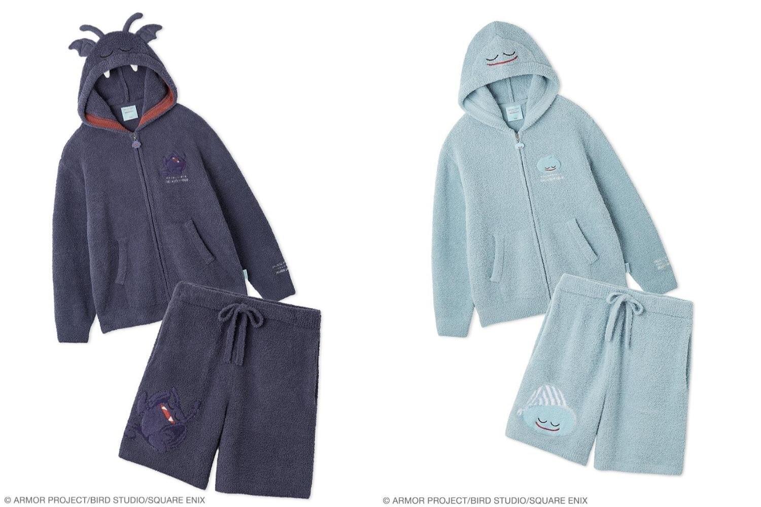 ジェラート ピケ「ドラゴンクエスト」スライム＆ドラキーがパジャマに、ぬいぐるみ付きヘアバンドも