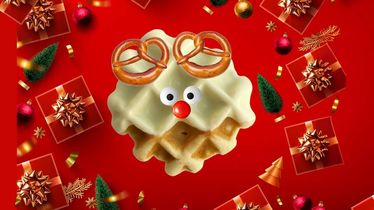 スノーマンキッチン「トナカイのクリスマスワッフル」[200食／日限定]