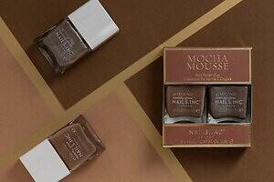 ネイルズ インク25年冬ネイルキット、まろやかに溶け込むモカブラウン＆凛と輝くエスプレッソシルク