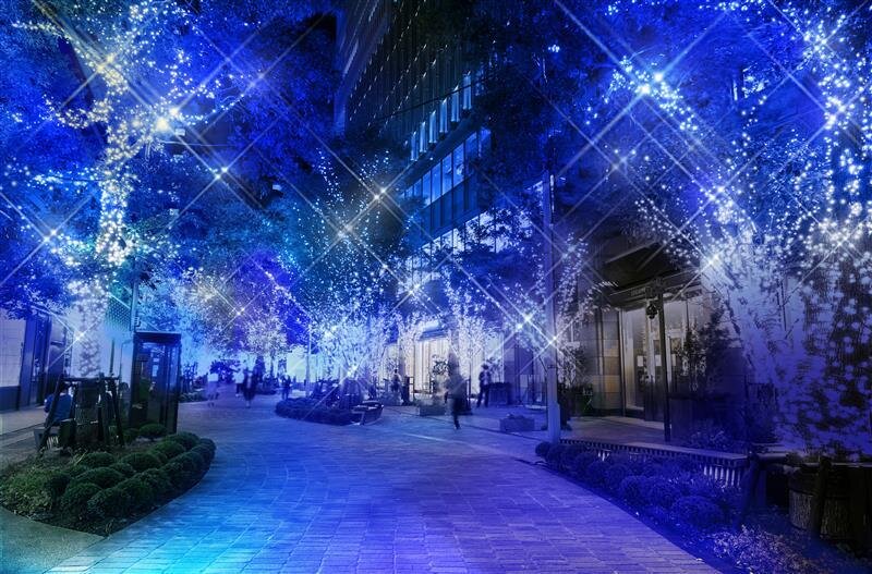 日比谷エリア イルミネーション 「ノクターン」イメージ 期間：2025年12月26日(金)～2026年2月28日(土)