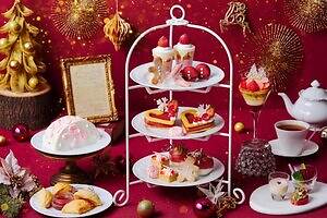 「クリスマスギフトアフタヌーンティー」横浜で、とろ～りキャンドル風ヴェリーヌやハートムースなど苺尽くし