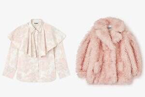 ガニー"淡いピンク”の花柄ケープシャツやふんわりファーコート、「ミニ ホーボー」バッグ新色も