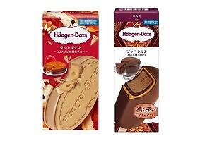 ハーゲンダッツ“タルトタタン”着想クリスピーサンド、カラメルバターアイスクリーム×カラメリゼりんご