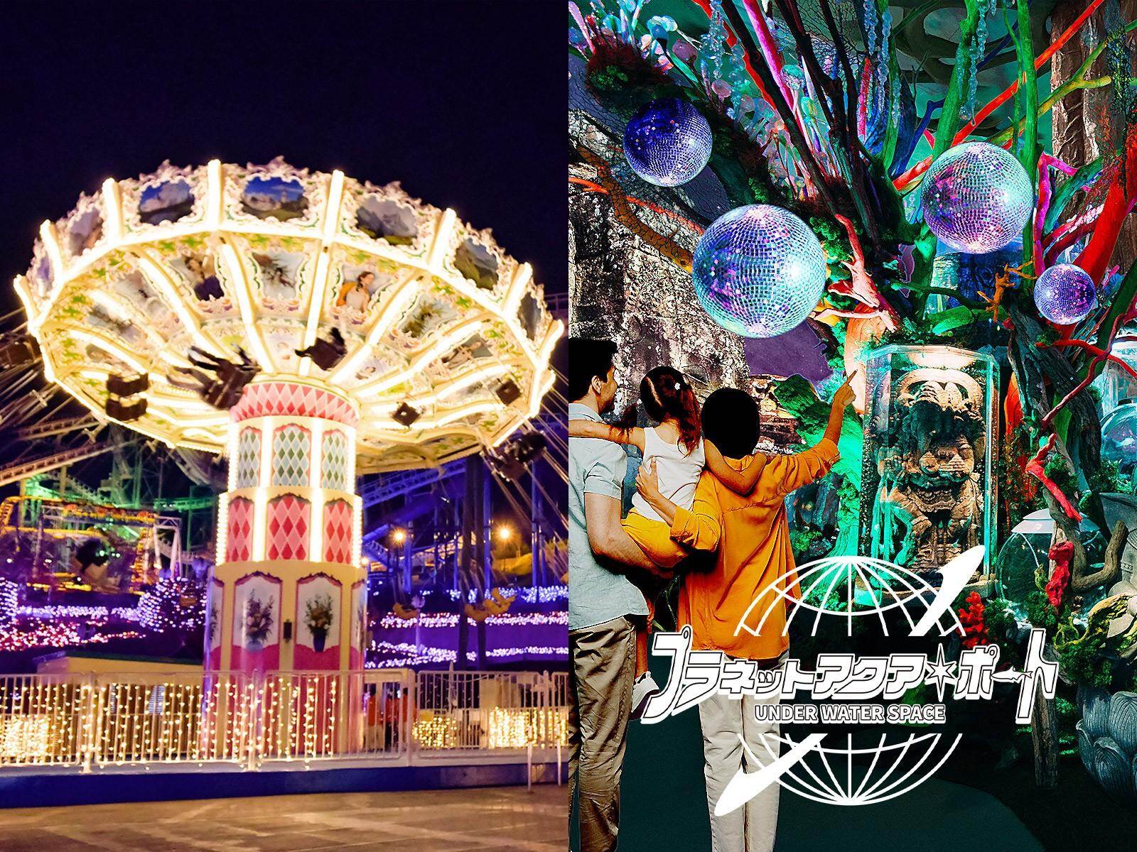 大阪・ひらかたパーク“バラ”が彩る25年イルミネーション、上空にランタン浮かぶ広場＆巨大ツリー｜写真4