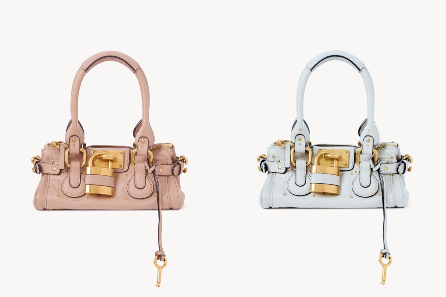 クロエ「パディントン」バッグに"くすみピンク＆アクアグレー”のスモールショルダー