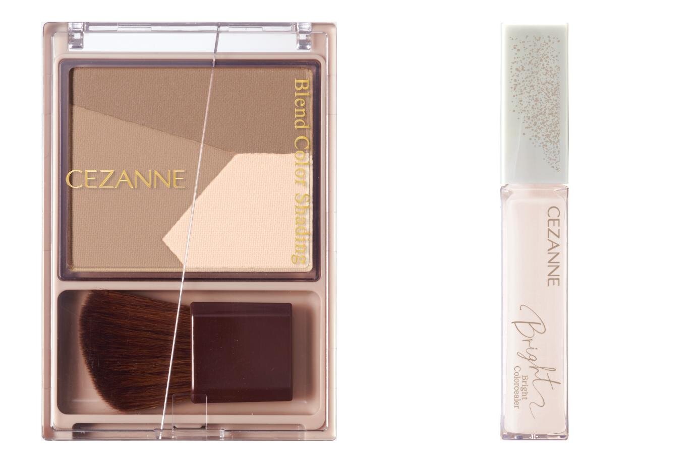 セザンヌ25年冬コスメ、‟マットハイライト入り”シェーディング＆白色コンシーラーでナチュラル立体肌へ