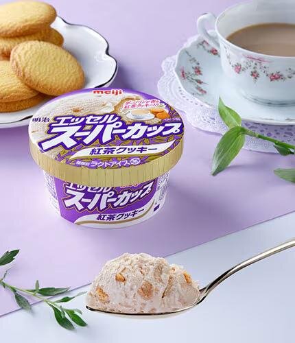 「明治 エッセル スーパーカップ 紅茶クッキー」200mL 194円 