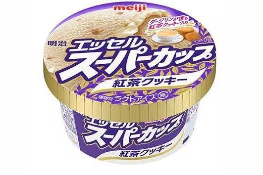 コンビニアイス｜「スーパーカップ 紅茶クッキー」“紅茶クッキー入り”ミルクティー風味アイス