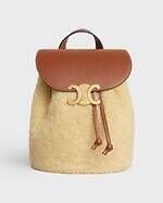 セリーヌ“ふわふわファー”のホーボーバッグ＆バックパック、ゴールドのトリオンフ付き｜写真1