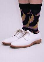 キワンダキワンダ“ポップ・アート風”バナナの靴下や煌めく星柄ソックス - ユニセックスで｜写真18