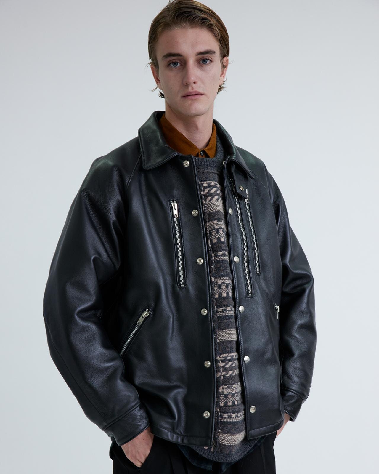 「レザーコーチジャケット」275,000円