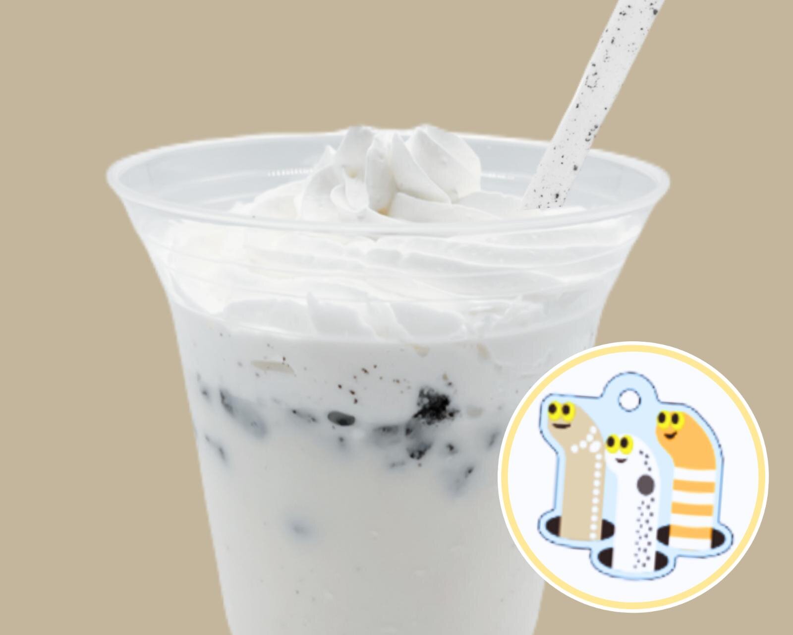 そこらじゅうにチンアナゴシェイク スーベニア付き 950円、シェイクのみ 750円