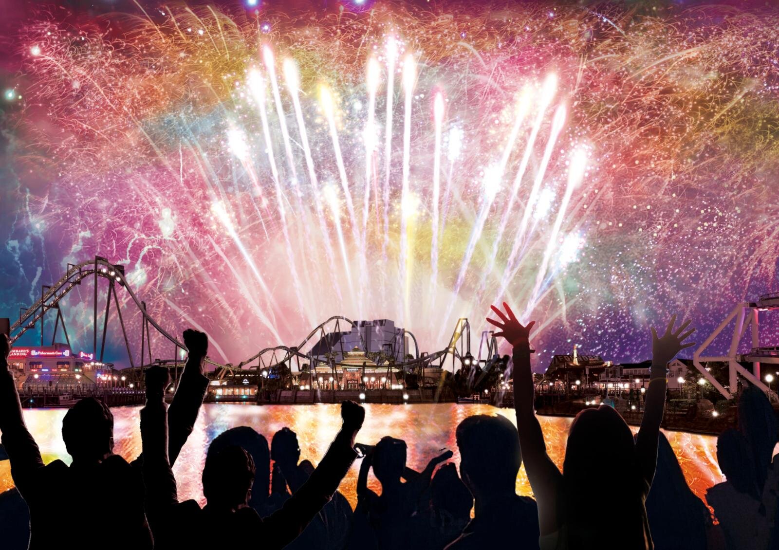 カウントダウン・モーメント 開催時間：2025年12月31日(水)23:50～2026年1月1日(木)00:15 ※開催時間が変更になる場合あり 場所：グラマシーパーク、ラグーン