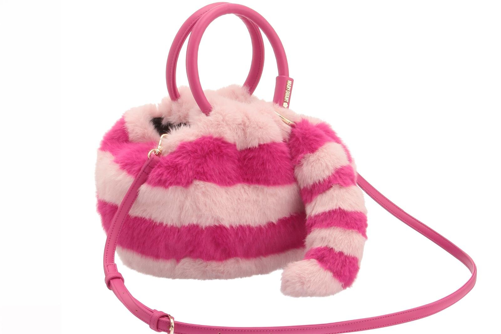 マリークワント『アリス イン ワンダーランド』ふわふわチェシャ猫バッグ＆アリス柄カーディガン