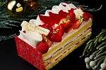 シャングリ・ラ 東京25年クリスマス、“雪の家”着想ビッグサイズの苺のショートケーキ＆トレインケーキ｜写真4