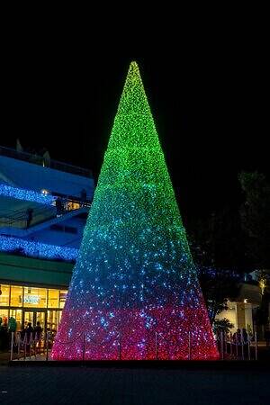 テラスモール湘南のイルミネーション、“湘南の海景色着想”毎日色が変わる巨大ツリー｜写真10
