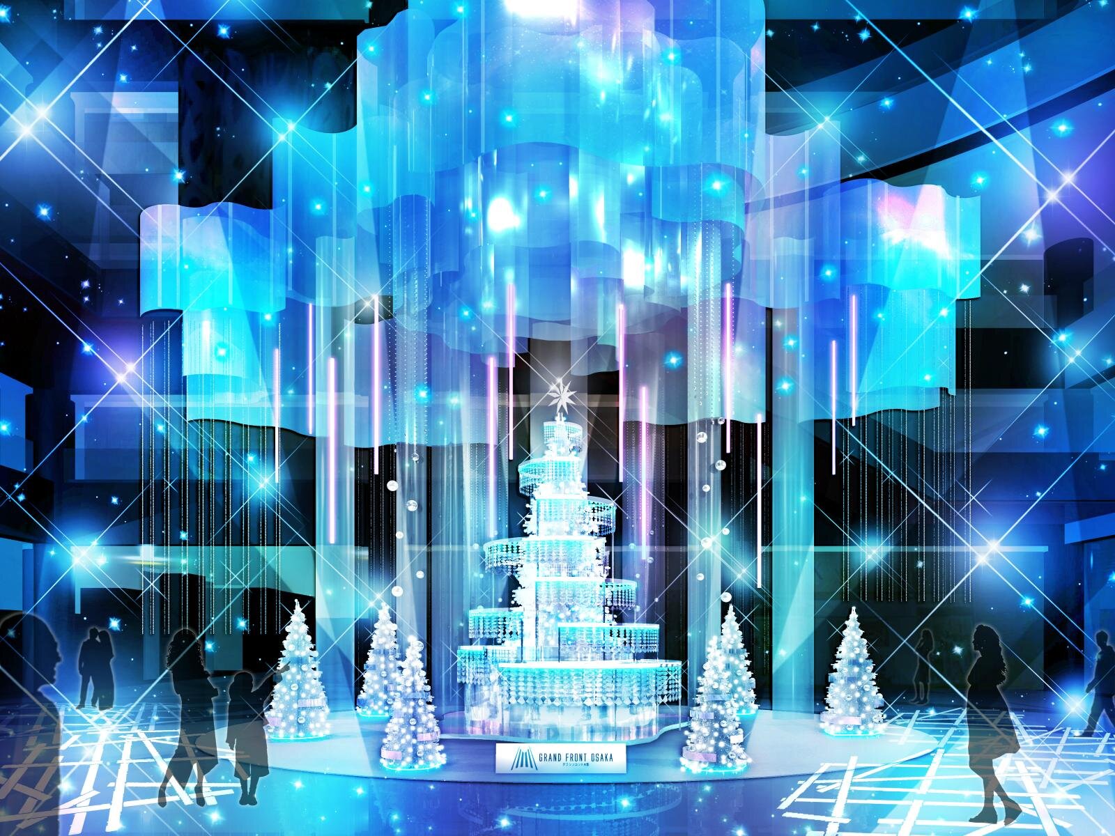 グランフロント大阪25年クリスマス、“オーロラ”煌めくガラスツリー＆音と光のライティングショー｜写真7