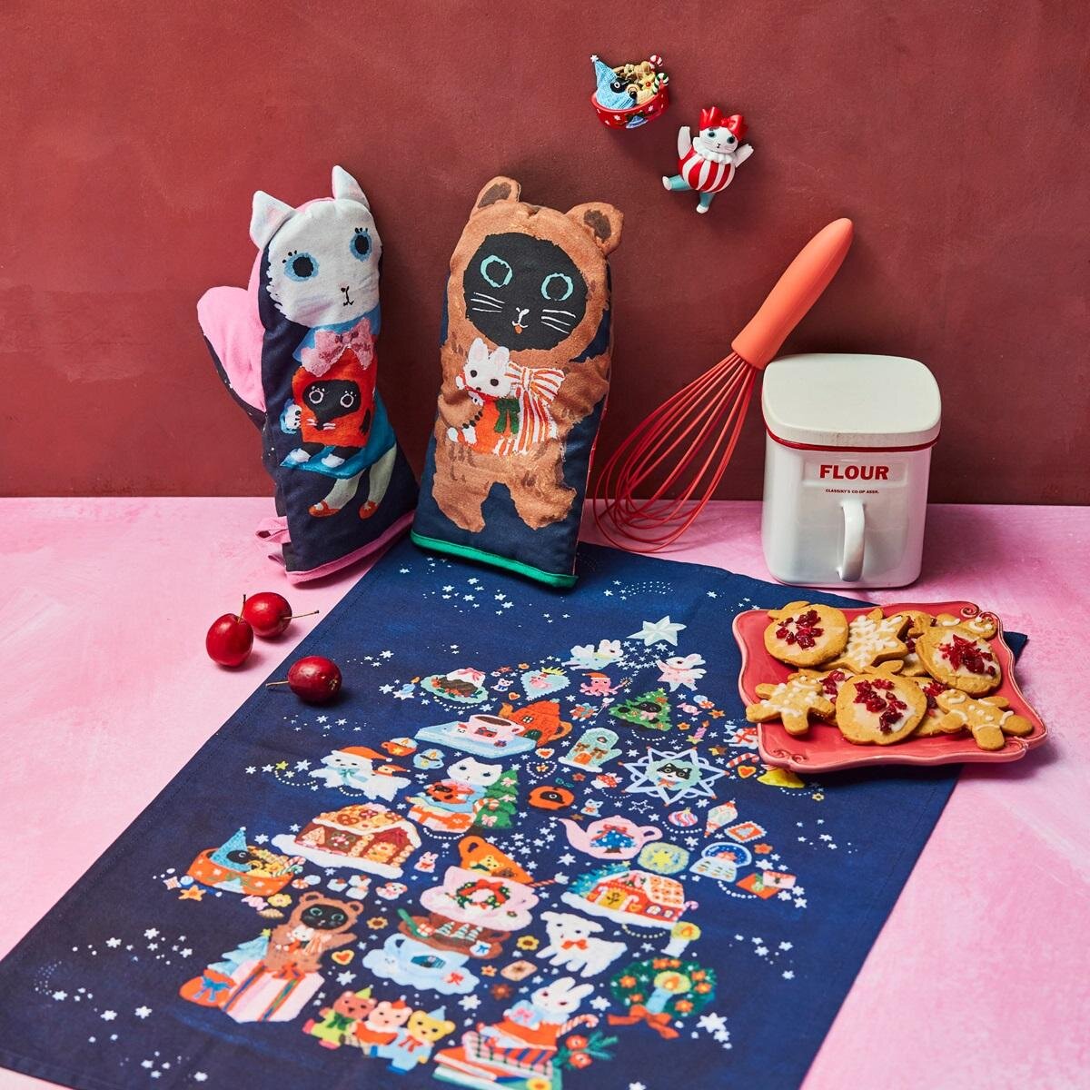 アフタヌーンティー・リビング“猫”モチーフのクリスマス雑貨、冬景色マグやツリーセット｜写真4
