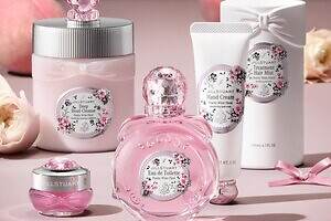 ジルスチュアート ビューティ25年冬コスメ「ピーチー ホワイトフローラル」とろける甘美な香水やリップ