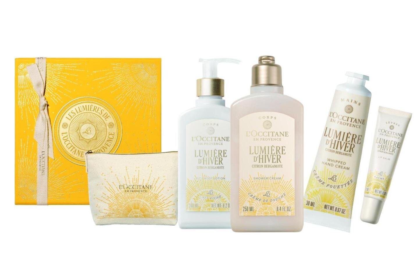 ロクシタン2025年クリスマスコフレ第1弾“朝・真昼の太陽”着想ボディケアやフレグランス