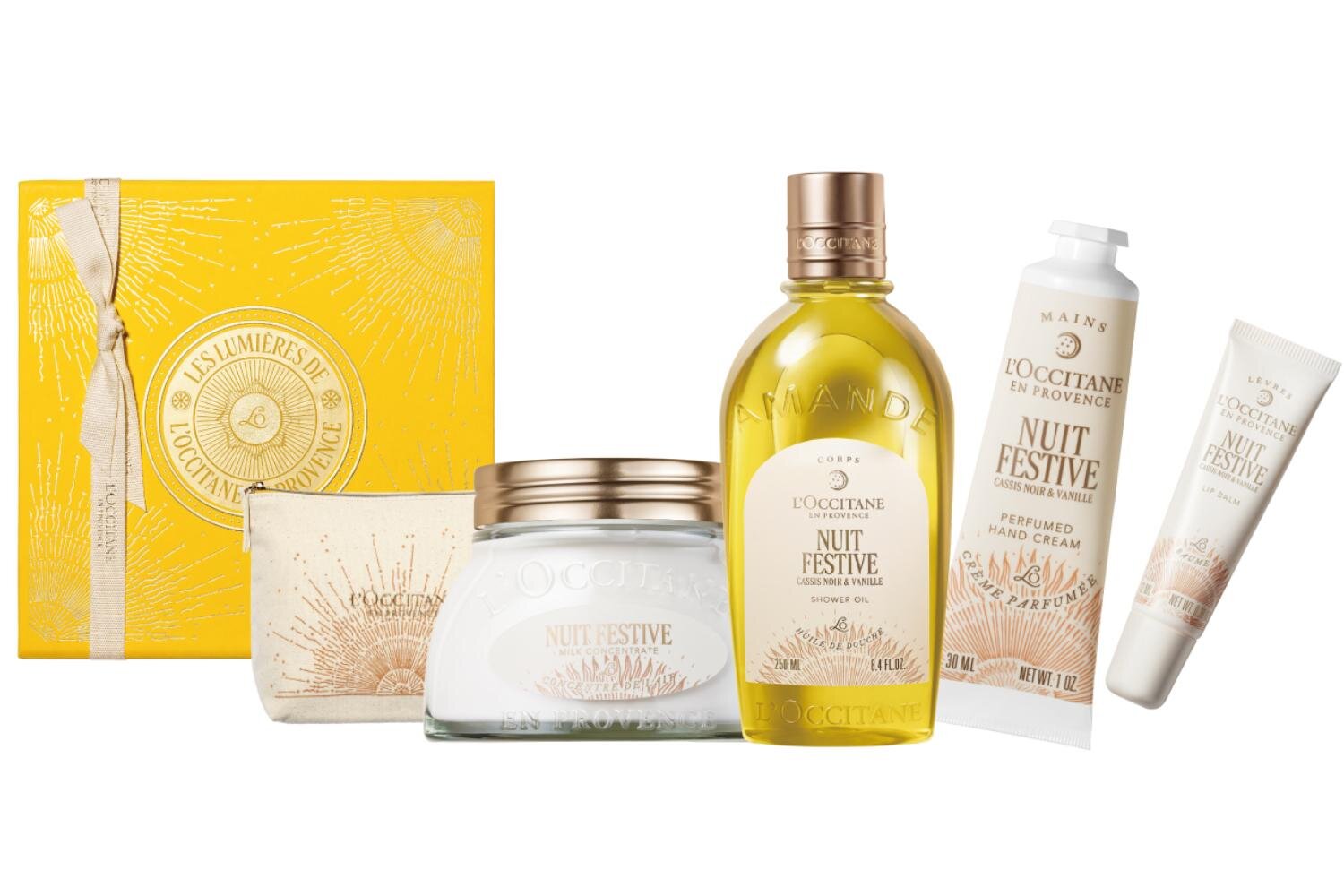 ロクシタン2025年クリスマスコフレ第2弾“夜の光着想”アーモンド＆バニラ香るボディケア