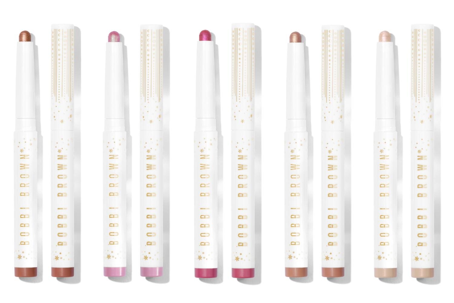 (左から)ロングウェア クリーム シャドウ スティック 1.6g タフィー,シュガード,ラディアントピンク,フィジー,ピンクパール 各5,170円＜限定品＞