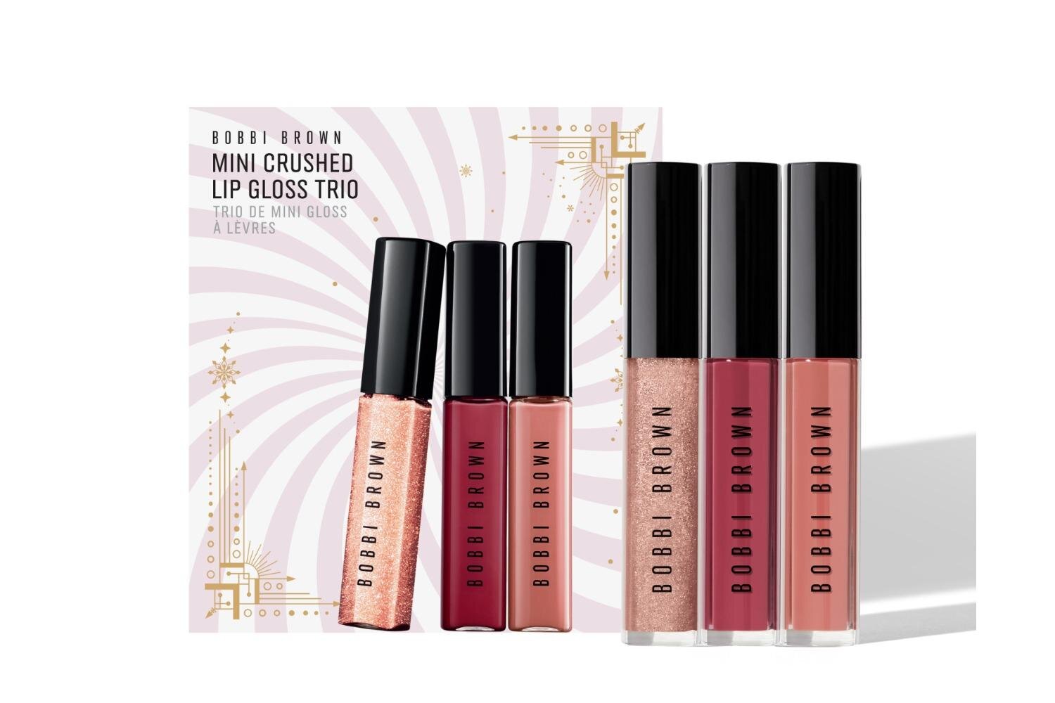 ボビイ ブラウン25年クリスマスコフレ第1弾、“一目惚れリップ”3本セット＆メイクのりUPクリーム