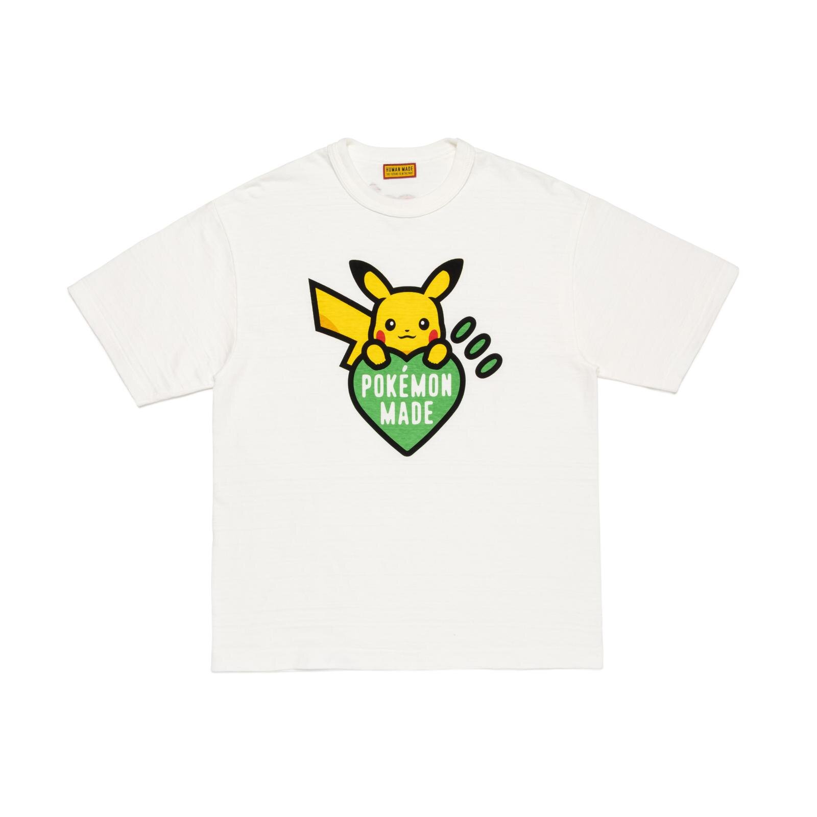 ヒューマンメイド×ポケモン“ハートロゴ”を抱えるピカチュウTシャツやジャケット、クッションも｜写真32