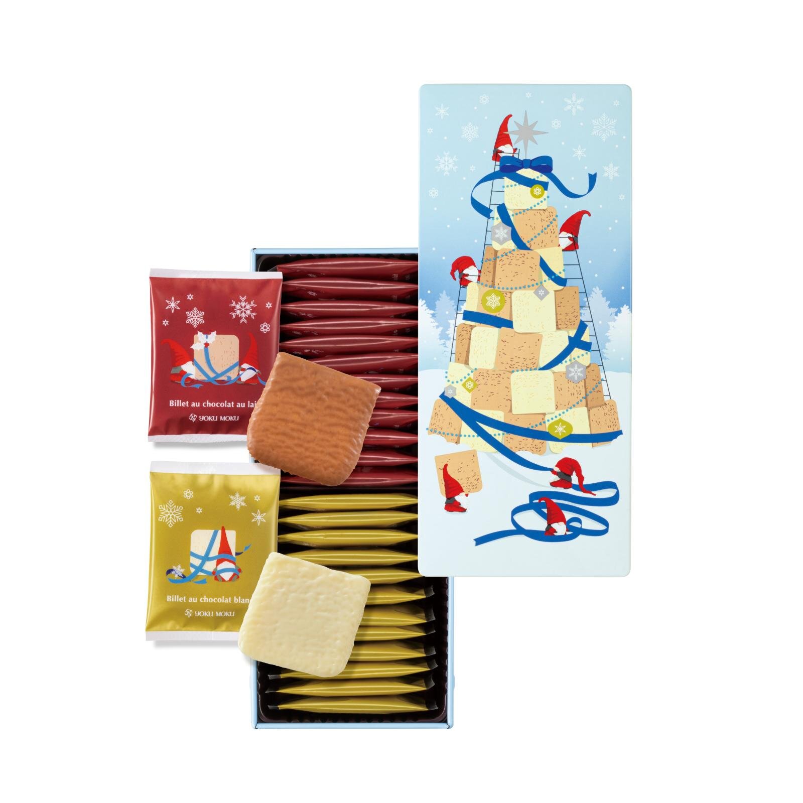 ヨックモック25年クリスマス限定クッキー＆シガール缶、“サンタや妖精”描いた年号入りデザイン｜写真7
