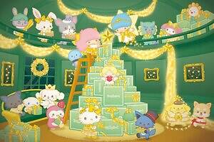 サンリオピューロランドの25年クリスマス、“星煌めく”没入型ボートアトラクション＆限定フード