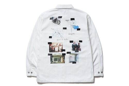 ネイバーフッド×アニエスベー、“パリと原宿の写真”コラージュしたワークジャケット