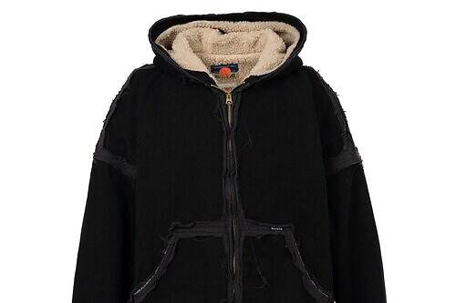 カミヤ×ブラックミーンズ“カットオフ“仕様のボアパーカー＆ペインターパンツ