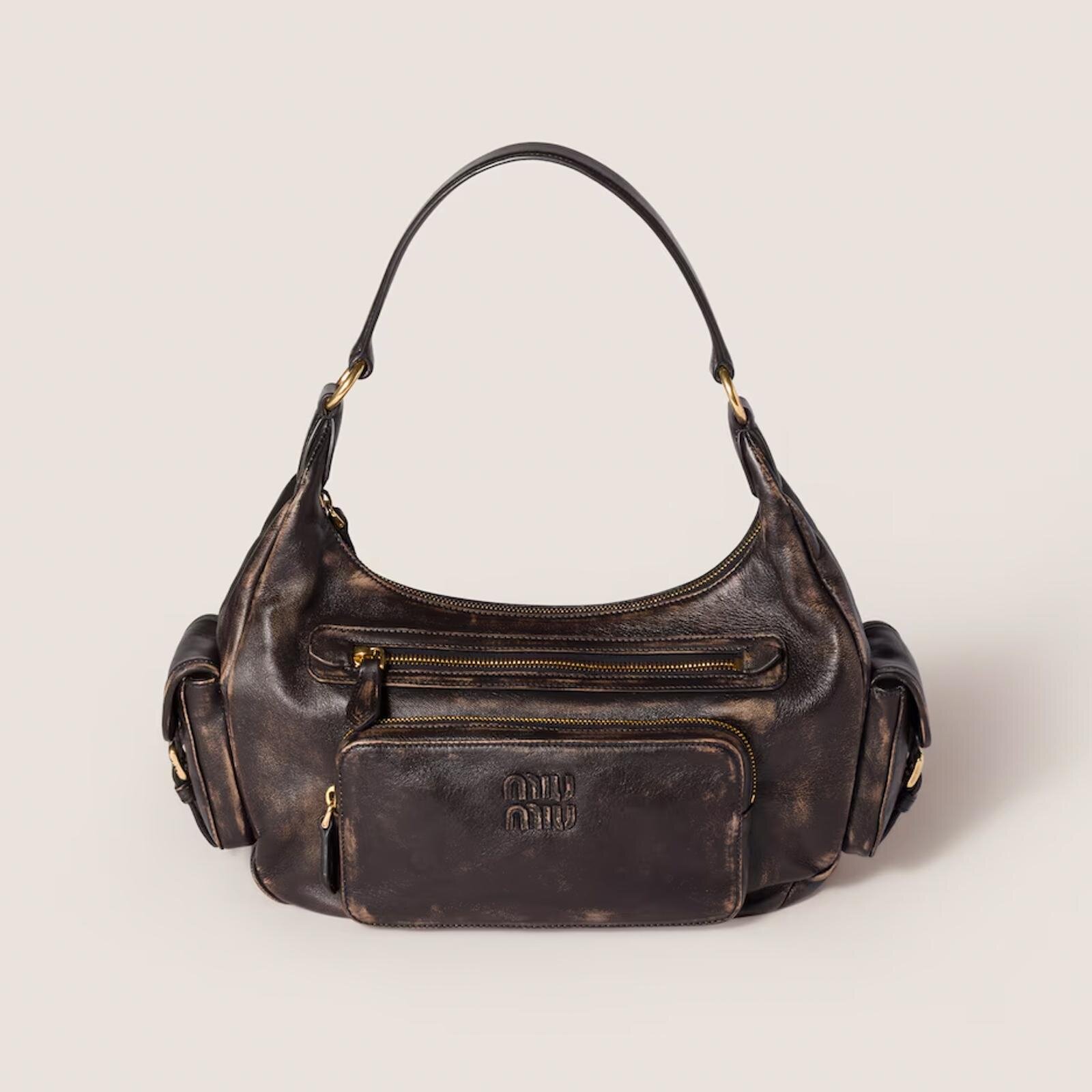 ポケット ナッパレザー バッグ(ダークブラウン) 616,000円