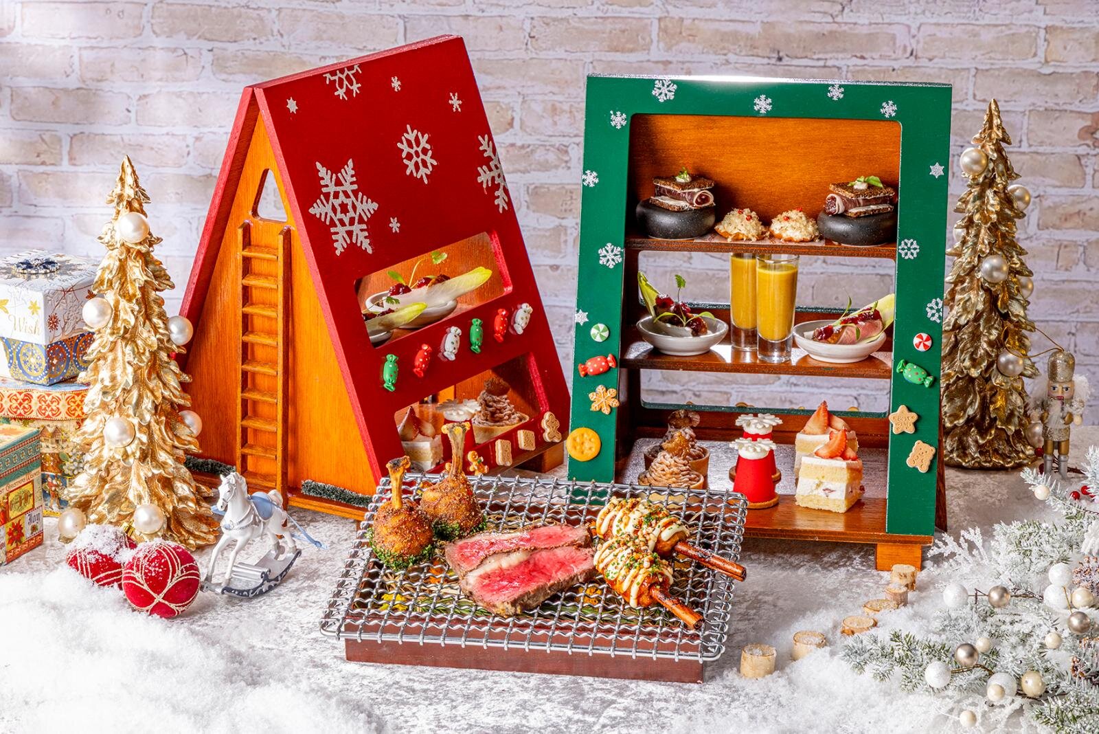 ヒルトン東京「クリスマス ミートアフタヌーン」 平日 1人 6,500円／土・日・祝日と12月24日(水)、12月25日(木) 1人 7,700円