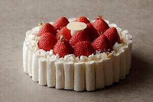 アマン東京2025年、“雪舞う冬の情景”着想苺のホワイトクリスマスケーキ＆大人のチョコケーキ