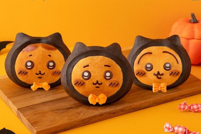 ヨーグルト｜「ちいかわベーカリー」ハチワレたちが“黒猫”に！栗あん・ほうじ茶クリーム入りハロウィン限定パン