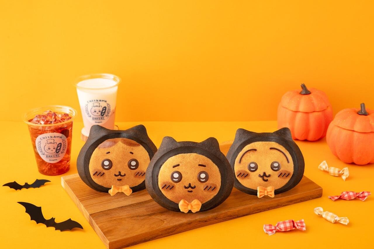 ちいかわパン(黒猫) 580円、ハチワレパン(黒猫) 580円、うさぎパン(黒猫) 580円※3つとも10月25日(土)より610円に価格改定。 