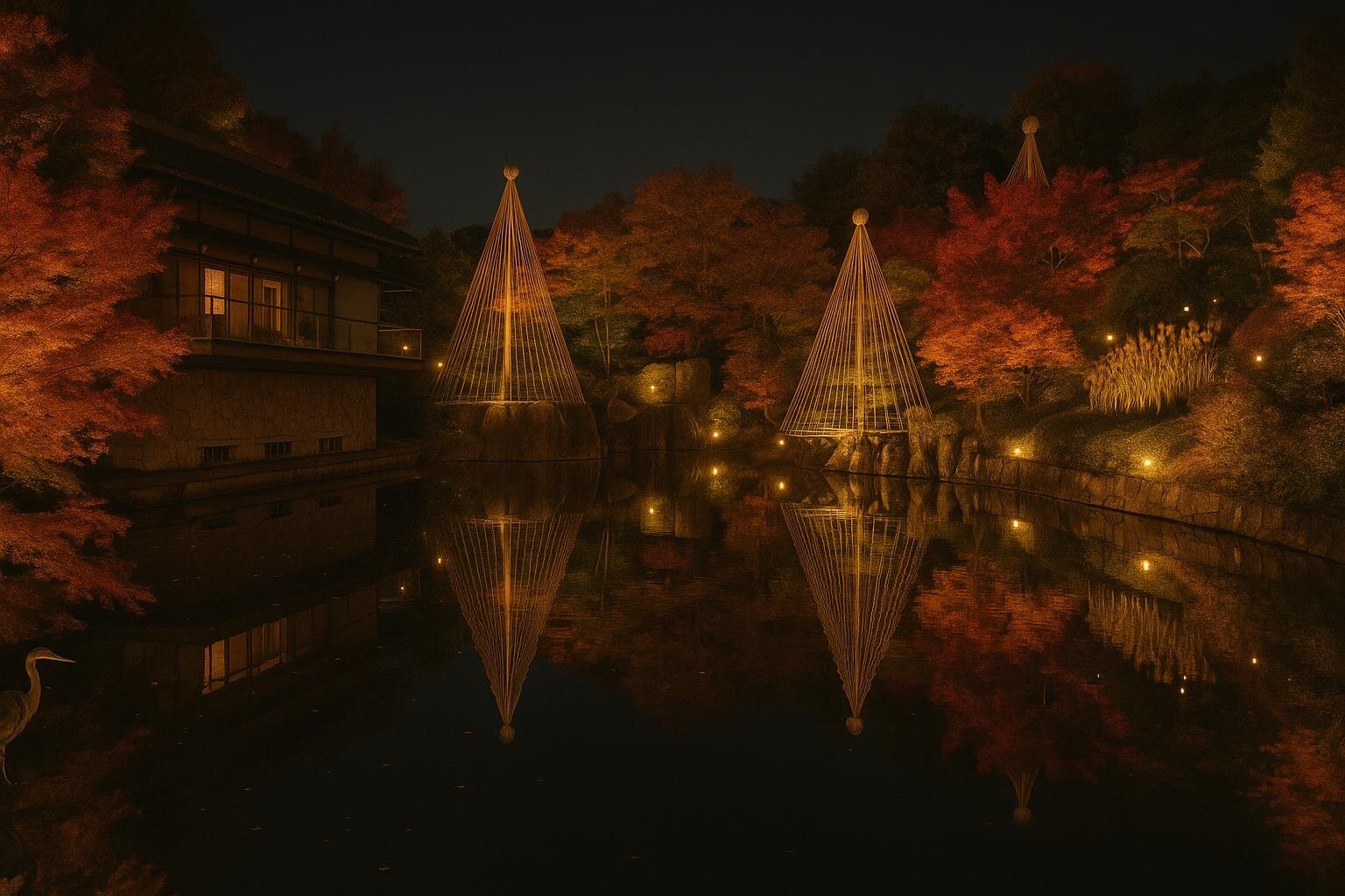 豊島区立目白庭園「秋の庭園ライトアップ」 開催日：2025年11月22日(土)～12月7日(日)