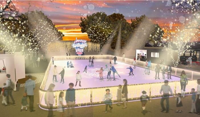 横浜・山下公園“光と音に包まれる”スケートリンク、フードトラックやDJイベントも｜写真1